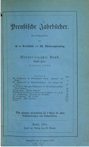 Preußische Jahrbücher