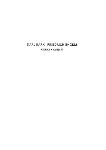 Marx-Engels-Werke (MEW) - Band 25 (Das Kapital - Dritter Band)