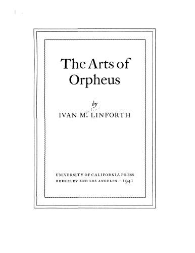 The Arts of Orpheus