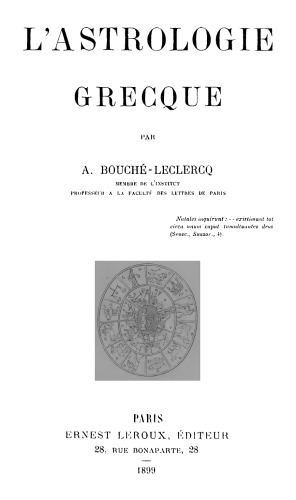 L'astrologie grecque