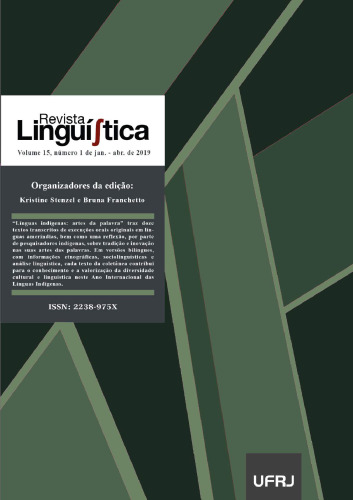 Línguas indígenas: artes da palavra / Indigenous Languages: verbal arts