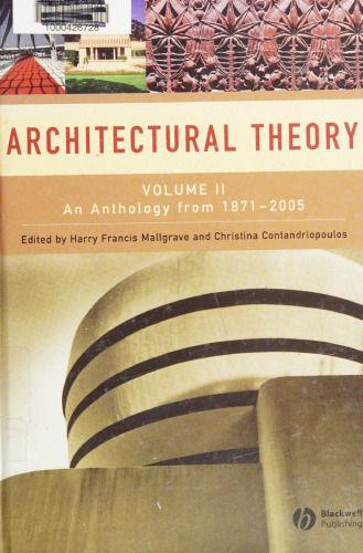 Architectural theory (volume II)