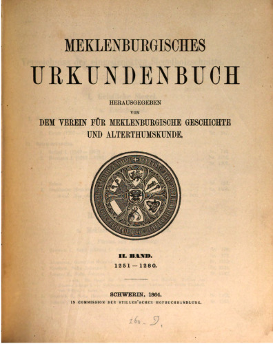 Mecklenburgisches Urkundenbuch / 1251 - 1280