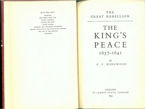 The King's Peace 1637-1641