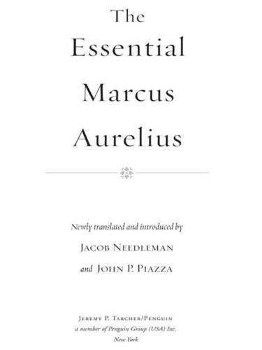 The Essential Marcus Aurelius (Tarcher Cornerstone Editions)