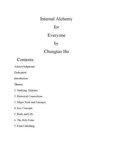 Internal alchemy for everyone