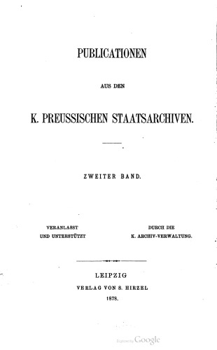 Friedrich Wilhelm I. in seiner Thätigkeit [Tätigkeit] für die Landescultur [Landeskultur] Preußens