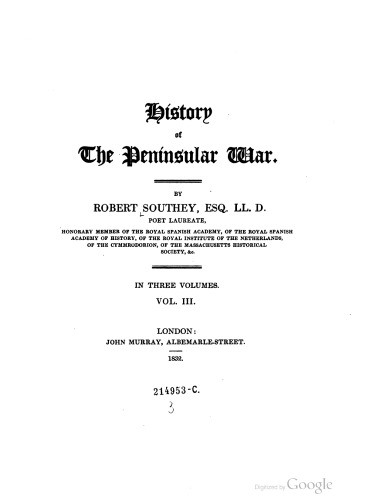 History of the Peninsular War