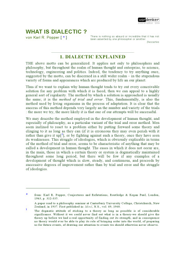 What Is Dialectic?