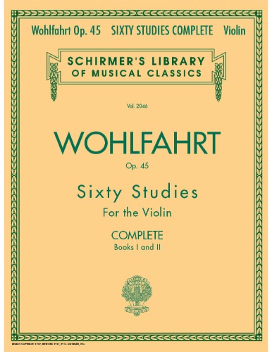 Sixty Studies for the Violin, Op. 45 Complete