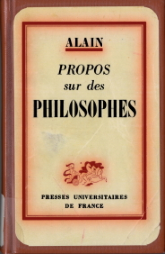 Propos sur des philosophes