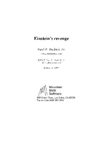 Einstein’s revenge