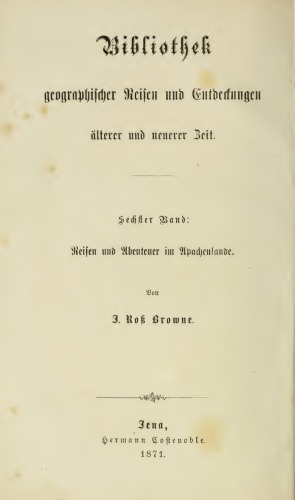 Reisen im Apachenlande