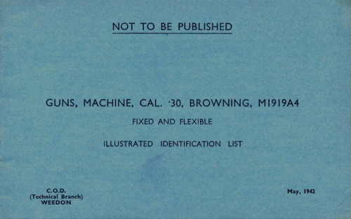 Guns machine CAL-30 BROWNING MI9I9A4