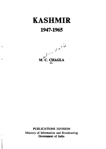 Kashmir, 1947-1965