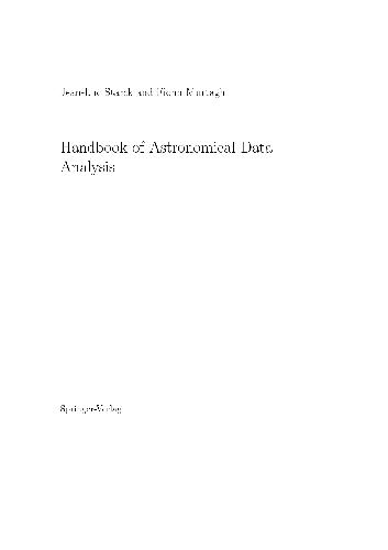Handbook of astronomical data analysis