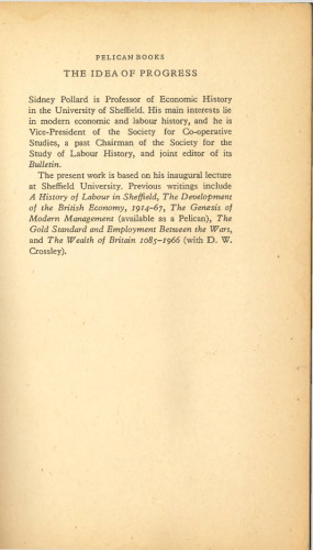 The Idea of Progress: History and Society