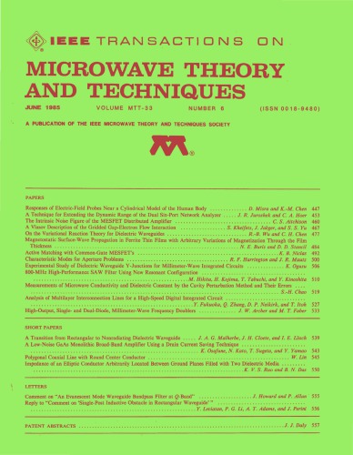IEEE MTT-V033-I06 (1985-06)