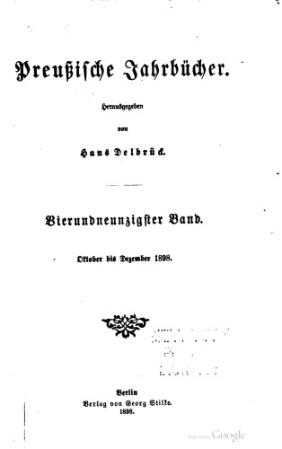 Preußische Jahrbücher