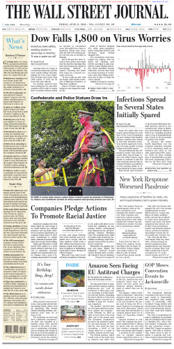 Wall Street Journal Friday June 12, 2020