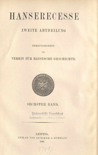 Hanserecesse von 1431-1476