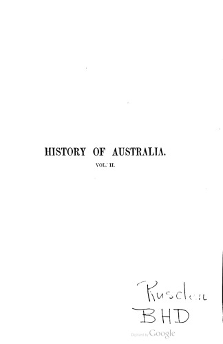 History of Australia. In three volumes