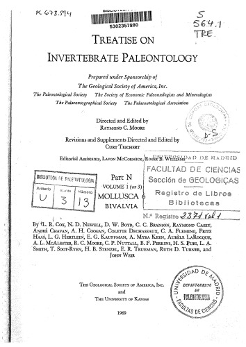 Treatise on Invertebrate Paleontology - Part N - Mollusca 6 Bivalvia