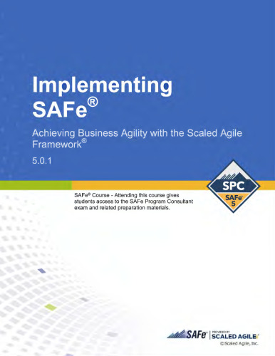 SAFe 5 Implementing SAFe workbook SPC
