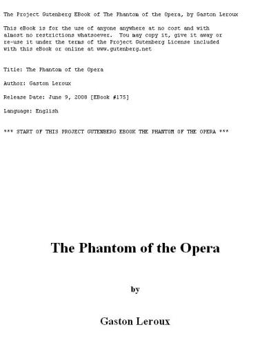 The Phantom of the Opera