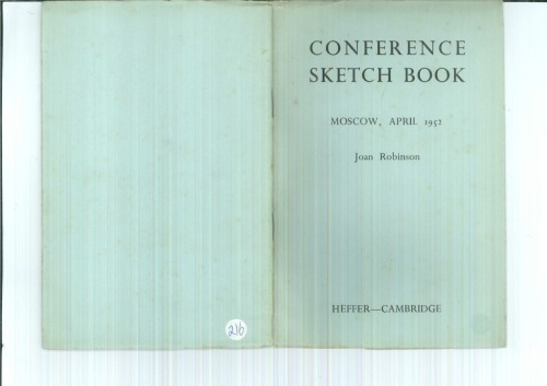 Conference sketch book, Moscow, April 1952
