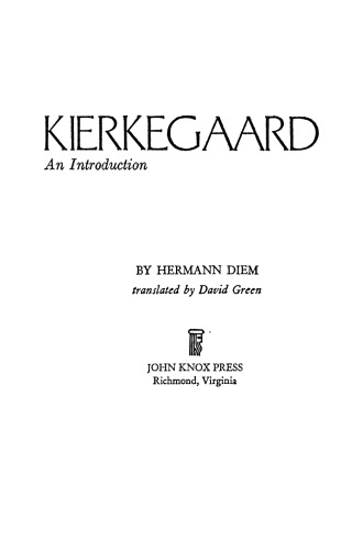Kierkegaard: An introduction