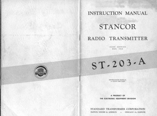 Stancor ST-203A Ham Transmitter