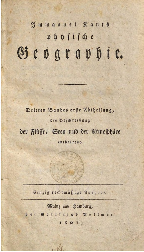 Beschreibung der Flüsse, Seen und der Atmosphäre