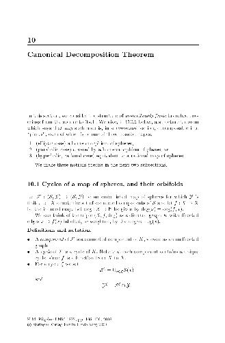 Canonical Decomposition Theorem
