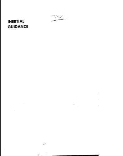 Inertial Guidance