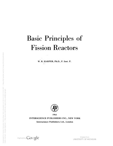 Basic Principles of Fission Reactors
