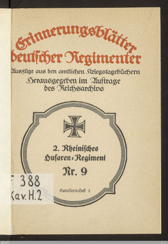 2. Rheinisches Husaren-Regiment Nr. 9