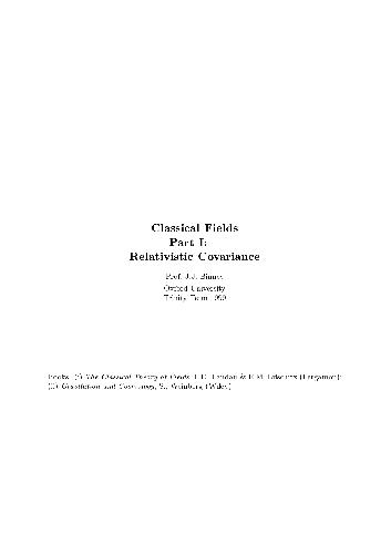 Classical fields: relativistic covariance