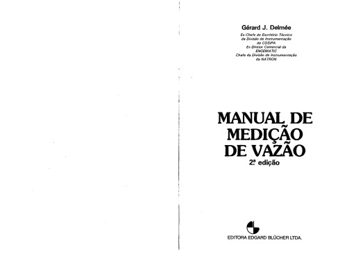 Manual de medição de vazão