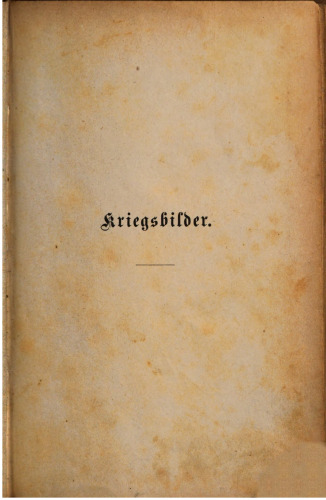 Kriegsbilder des Jahres 1870