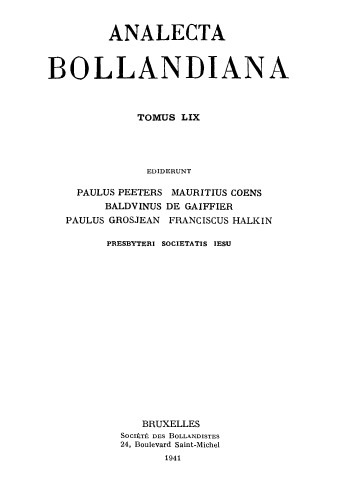 Analecta Bollandiana