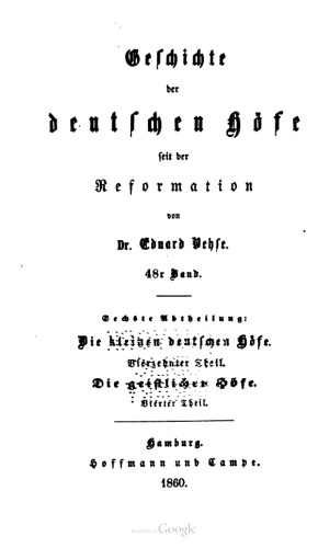 Die kleinen deutschen Höfe / Die geistlichen Höfe 4