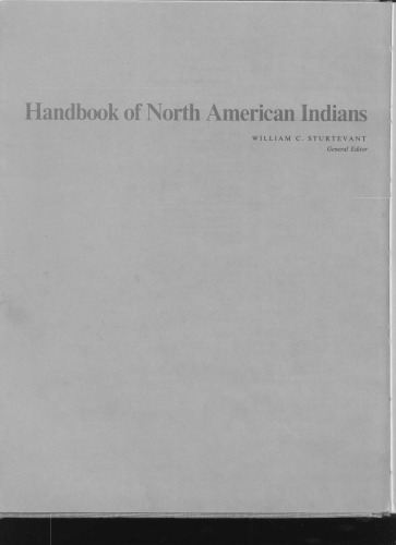 Handbook Of North American Indians Volume 15 Northeast