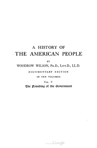 A history of the American people. In ten volumes