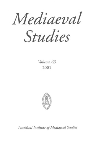 Mediaeval Studies