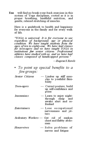 A handbook of yoga for modern living