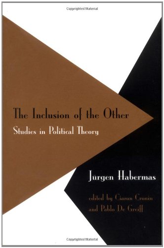 The Inclusion Of The Other Studies In Political Theory,Jurgen Habermas,Ciaran Cronin
