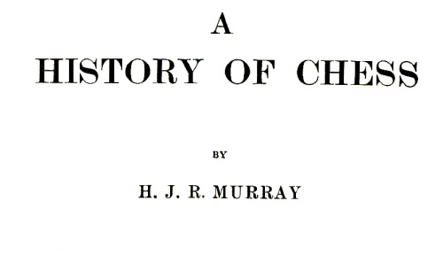 A history of chess