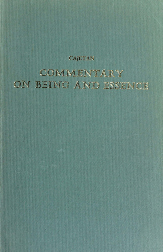 Commentary on Being and Essence