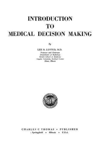 Introduction to Medical Decision Making